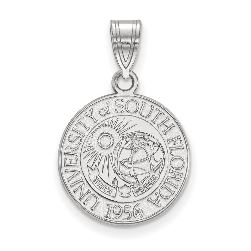 Sterling Silver South Florida Medium Crest Pendant